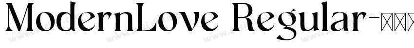 ModernLove Regular字体转换
